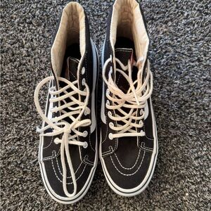 Vans Sk8-Hi Classic Black & White High Top Sneakers